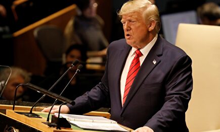 Donald Trump, ante la Asamblea General de la ONU. |  EFE