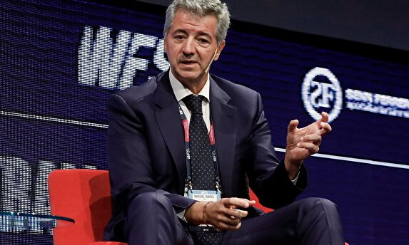 Gil Marín durante el World Football Summit en Madrid. |  EFE 