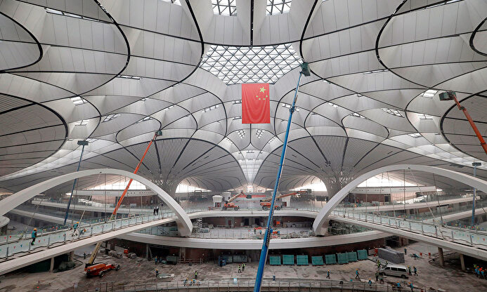 El gigantesco e impresionante nuevo aeropuerto de Pekín