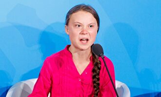Greta Thunberg, en su encendido discurso en la ONU |  EFE