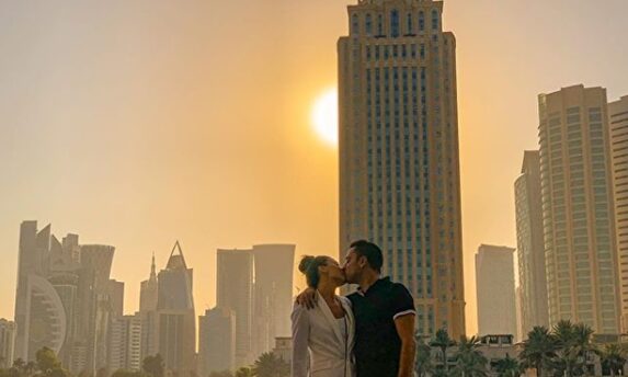 El matrimonio, feliz y despreocupado en Doha |  Instagram