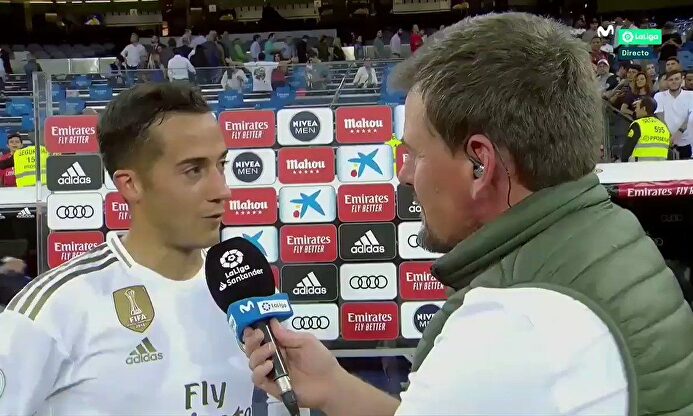 ¿Humilla el periodista de Movistar a Lucas Vázquez en pleno directo?