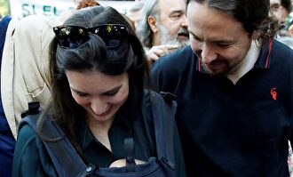 El 'baby boom' de Unidas Podemos en la manifestación ecologista