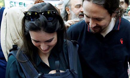 El 'baby boom' de Unidas Podemos en la manifestación ecologista