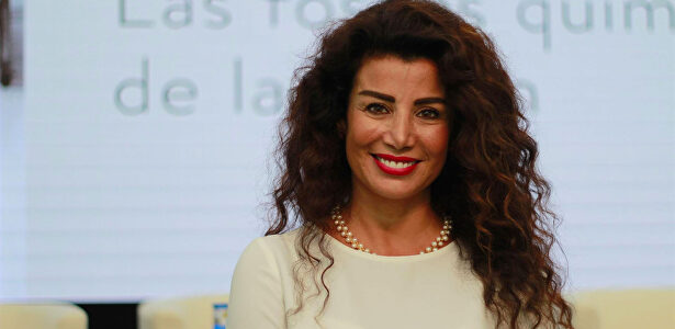 Joumana Haddad, en un momento de la entrevista. |  Europa Press