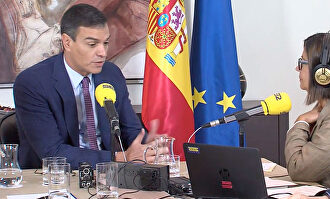 Sánchez, durante la entrevista |  Cadena SER