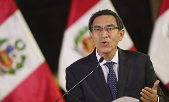 El presidente Martín Vizcarra en su mensaje a la Nación. |  EFE
