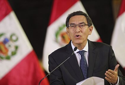 El presidente Martín Vizcarra en su mensaje a la Nación. |  EFE