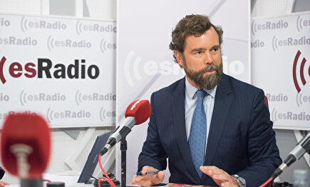 Iván Espinosa de los Monteros hoy en los estudios de esRadio |  David Alonso Rincón