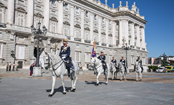 El cambio de la Guardia Real, un importante atractivo turístico para los visitantes de Madrid. | Ayuntamiento de Madrid