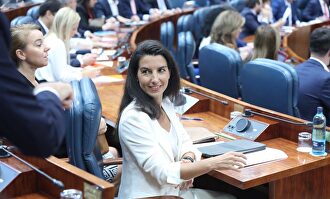 Rocío Monasterio en el Pleno de la Asamblea este jueves |  Vox