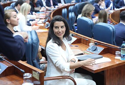 Rocío Monasterio en el Pleno de la Asamblea este jueves |  Vox