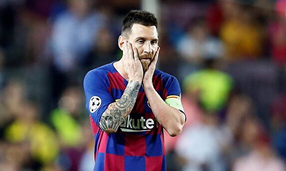 Leo Messi, durante el partido de Champions contra el Inter. |  EFE