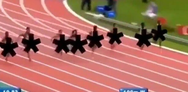 El surrealista vídeo falso de una supuesta retransmisión de una carrera femenina en la televisión iraní 