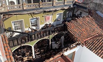 Estado del Ateneo de La Laguna tras el incendio. |  Ayuntamiento de La Laguna