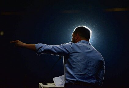 Santiago Abascal durante el acto de Vistalegre Plus Ultra |  David Alonso Rincón