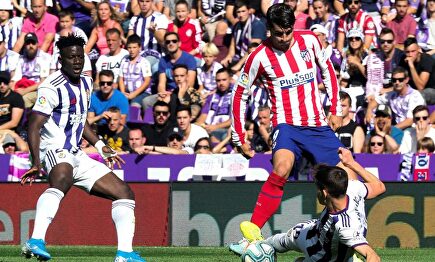 Morata en un lance del partido / Efe