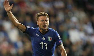 Ciro Immobile, en un partido con la selección italiana. |  Cordon Press