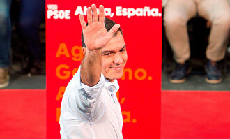 Pedro Sánchez, en un acto este fin de semana. |  EFE