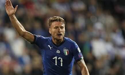 Ciro Immobile, en un partido con la selección italiana. |  Cordon Press