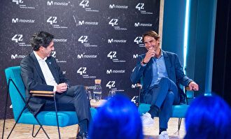 Rafa Nadal visita Telefónica para conocer el Campus 42Madrid