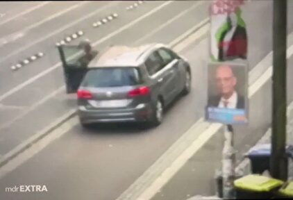 Imágenes del terrorista que atentó contra una sinagoga en Halle