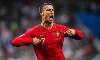 Cristiano Ronaldo celebra un gol con la selección portuguesa. |  EFE