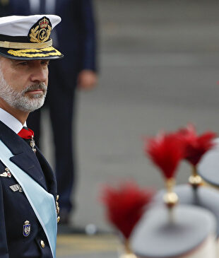 Don Felipe, en el último desfile del Día de la Hispanidad |  Gtres