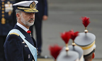 Don Felipe, en el último desfile del Día de la Hispanidad |  Gtres