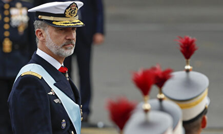 Don Felipe, en el último desfile del Día de la Hispanidad |  Gtres