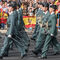 La Guardia Civil ha tenido una importante presencia en el desfile de la Fiesta Nacional.
