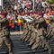  

Efectivos del  Ejército de Tierra durante el acto central de la Fiesta Nacional.