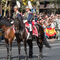 Miembros de la Guardia Real, a caballo.