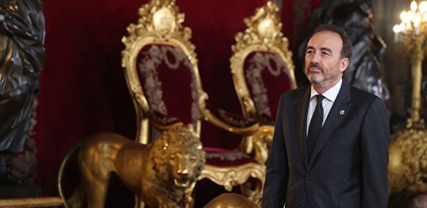 Manuel Marchena en la recepción del 12-O. |  EFE