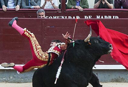 La cogida de Gonzalo Caballero |  Cordon Press