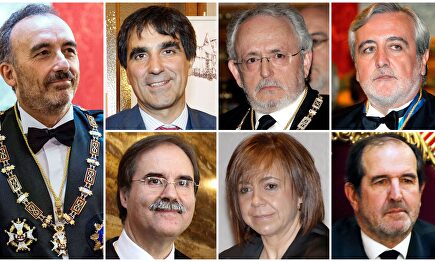 Los miembros del tribunal del 1-O |  EFE