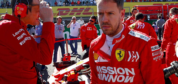 Vettel con Ferrari en Japón. |  EFE