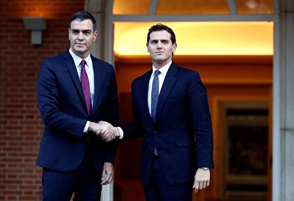 Pedro Sánchez y Albert Rivera, este miércoles en La Moncloa. |  EFE