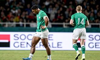 El irlandés Bundee Aki (i), expulsado en el partido ante Samoa. |  Cordon Press