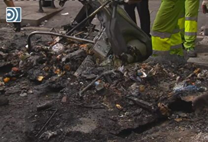 El día después en Barcelona: cenizas y coches quemados