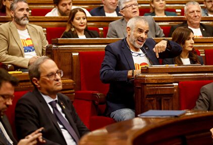 Carlos Carrizosa en el pleno catalán |  EFE