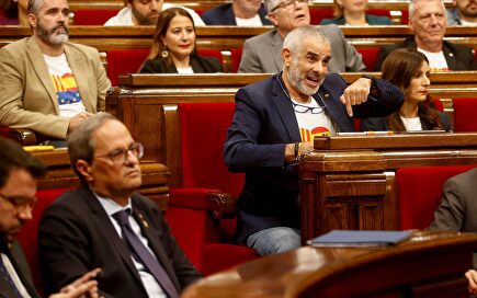 Carlos Carrizosa en el pleno catalán |  EFE