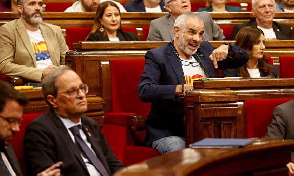 Carlos Carrizosa en el pleno catalán |  EFE