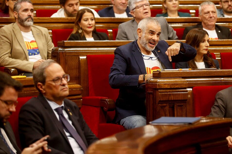 Dura intervención de Ciudadanos en el pleno en Cataluña, donde ha responsabilizado a Torra de la violencia.