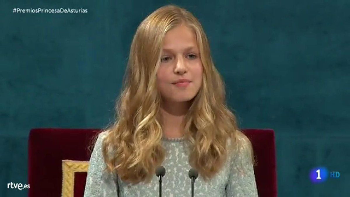 El primer discurso de la Princesa de Asturias