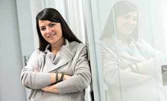 Macarena Olona, en la nueva sede de Vox. |  David Alonso Rincón