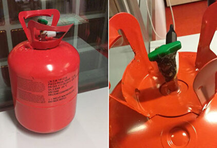 Imágenes de la bombona intervenida por los Mossos. |  LD