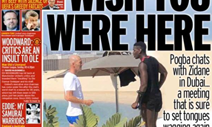 Zidane y Pogba en Dubai. |  Daily Mirror