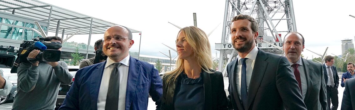 Fernández, Álvarez de Toledo y Casado este lunes. |  David Mudarra