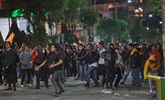 Los bolivianos salieron a las calles para denunciar un posible fraude. |  EFE